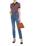 Figure View - Click To Enlarge - FRAME - Scalloped waist straight leg jeans