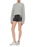 Figure View - Click To Enlarge - FRAME - 'Le Cut Off' frayed cuff denim shorts