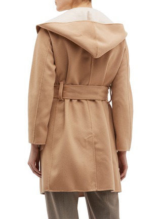 Back View - Click To Enlarge - EQUIL - Nuuk' belted reversible hooded wool-cashmere melton coat