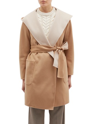 Main View - Click To Enlarge - EQUIL - Nuuk' belted reversible hooded wool-cashmere melton coat