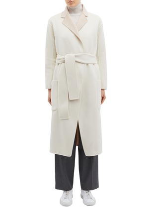 Main View - Click To Enlarge - EQUIL - Alaska' reversible belted wool-cashmere melton coat