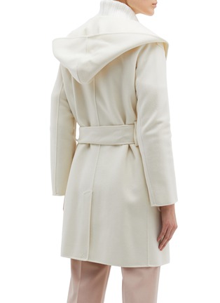 Back View - Click To Enlarge - EQUIL - Nuuk' belted hooded wool-cashmere melton coat