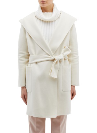 Main View - Click To Enlarge - EQUIL - Nuuk' belted hooded wool-cashmere melton coat