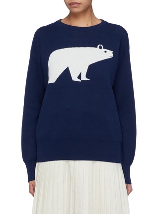Main View - Click To Enlarge - PH5 - Polar bear intarsia sweater