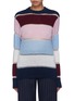 Main View - Click To Enlarge - PH5 - Drop stitch stripe colourblock sweater