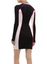Back View - Click To Enlarge - OPENING CEREMONY - 'Optic' logo mock neck colourblock half-zip dress