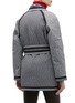 Back View - Click To Enlarge - OPENING CEREMONY - Belted reversible patchwork kimono coat