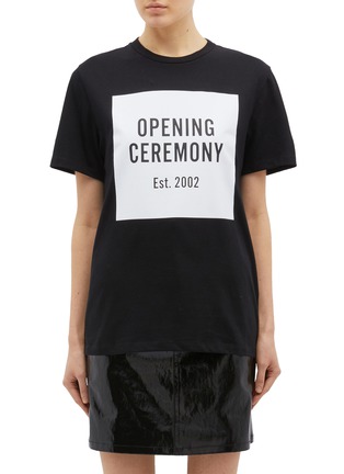Main View - Click To Enlarge - OPENING CEREMONY - 'OC' mirrored logo T-shirt