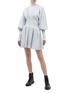 Figure View - Click To Enlarge - OPENING CEREMONY - Bishop sleeve pleated V-neck dress