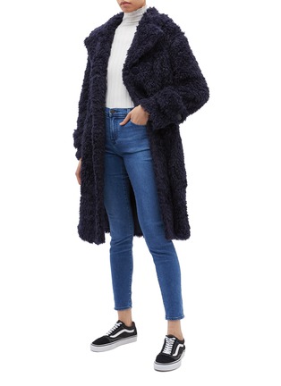 Figure View - Click To Enlarge - PROENZA SCHOULER - PSWL faux shearling oversized coat