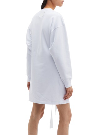 Back View - Click To Enlarge - PROENZA SCHOULER - PSWL belted patch pocket sweatshirt dress