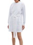 Main View - Click To Enlarge - PROENZA SCHOULER - PSWL belted patch pocket sweatshirt dress