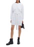 Figure View - Click To Enlarge - PROENZA SCHOULER - PSWL belted patch pocket sweatshirt dress