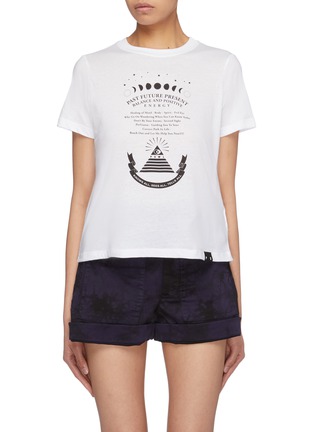 Main View - Click To Enlarge - PROENZA SCHOULER - PSWL 'Psychic' slogan graphic print T-shirt