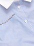  - MONOGRAPHIE - Swarovski stud cold shoulder stripe shirt