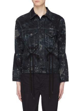 Main View - Click To Enlarge Main View - Click To Enlarge - Proenza Schouler - PSWL drawstring waist tie-dye denim jacket