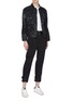 Figure View - Click To Enlarge - PROENZA SCHOULER - PSWL drawstring waist tie-dye denim jacket