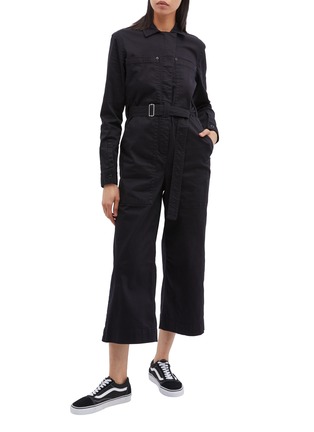 Main View - Click To Enlarge - PROENZA SCHOULER - PSWL 'Utility' belted patch pocket twill jumpsuit