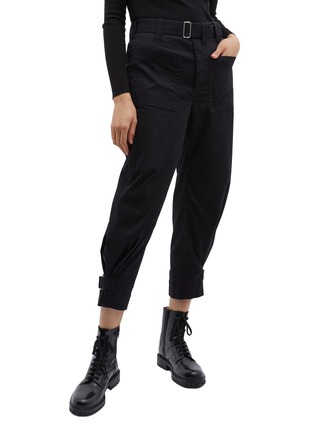 Main View - Click To Enlarge - PROENZA SCHOULER - PSWL 'Utility' belted adjustable cuff twill pants
