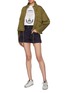 Figure View - Click To Enlarge - PROENZA SCHOULER - PSWL belted patch pocket tie-dye utility shorts