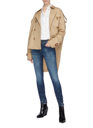 Figure View - Click To Enlarge - R13 - Oversized high-low trench coat