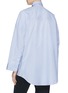 Back View - Click To Enlarge - R13 - Oversized stripe high-low shirt