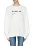 Main View - Click To Enlarge - R13 - 'Sell Your Soul' slogan print oversized sweatshirt