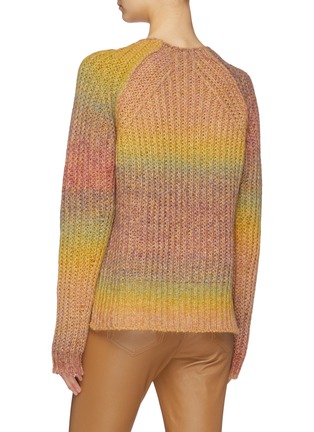 Back View - Click To Enlarge - ACNE STUDIOS - Ombré stripe raglan sweater