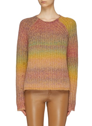 Main View - Click To Enlarge - ACNE STUDIOS - Ombré stripe raglan sweater