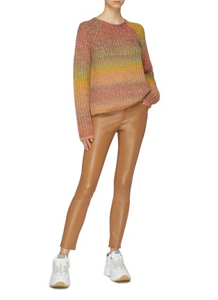 Figure View - Click To Enlarge - ACNE STUDIOS - Ombré stripe raglan sweater