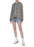 Figure View - Click To Enlarge - ACNE STUDIOS - Distressed denim shorts