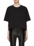 Main View - Click To Enlarge - ACNE STUDIOS - Logo cropped boxy T-shirt
