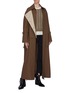 Figure View - Click To Enlarge - ACNE STUDIOS - Drape lapel trench coat