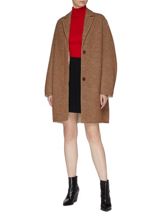 Figure View - Click To Enlarge - ACNE STUDIOS - Concealed front twill coat