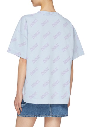 Back View - Click To Enlarge - ACNE STUDIOS - Slogan print oversized T-shirt