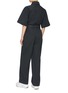 Back View - Click To Enlarge - ACNE STUDIOS - Belted patch pocket jumpsuit
