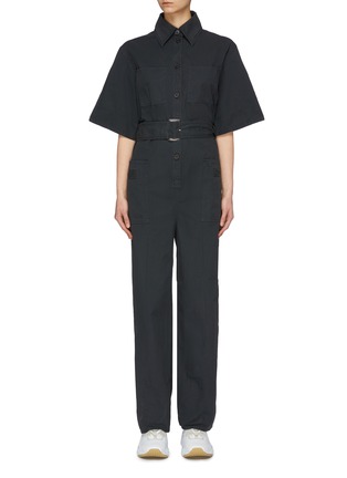 Main View - Click To Enlarge - ACNE STUDIOS - Belted patch pocket jumpsuit