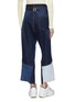 Back View - Click To Enlarge - ACNE STUDIOS - Patchwork wide leg jeans