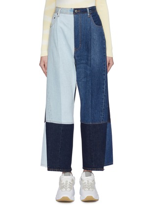 Main View - Click To Enlarge - ACNE STUDIOS - Patchwork wide leg jeans