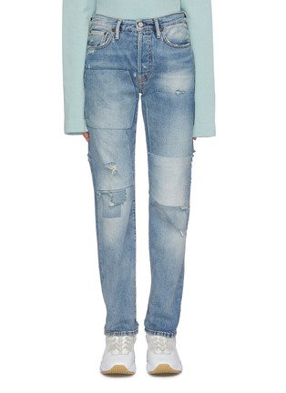 Main View - Click To Enlarge - ACNE STUDIOS - Patchwork distressed jeans