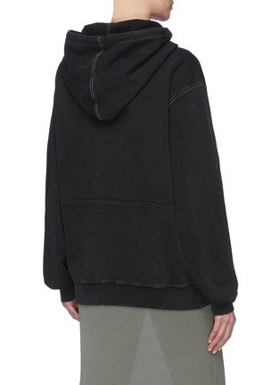 Back View - Click To Enlarge - ACNE STUDIOS - Logo embroidered hoodie
