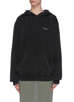 Main View - Click To Enlarge - ACNE STUDIOS - Logo embroidered hoodie