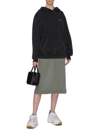Figure View - Click To Enlarge - ACNE STUDIOS - Logo embroidered hoodie