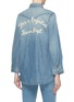 Back View - Click To Enlarge - SANDRINE ROSE - 'The Mulholland' slogan embroidered denim shirt