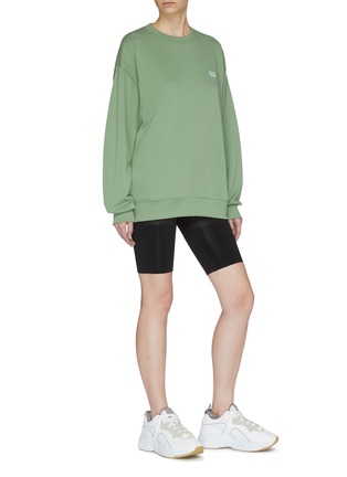 Figure View - Click To Enlarge - ACNE STUDIOS - 'Forba Face' patch oversized sweatshirt