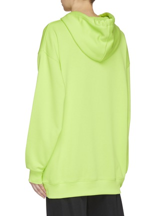 Back View - Click To Enlarge - ACNE STUDIOS - Face patch oversized hoodie