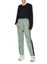 Figure View - Click To Enlarge - ACNE STUDIOS - Face patch stripe outseam track pants