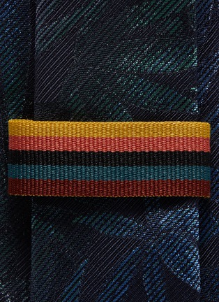 Detail View - Click To Enlarge - PAUL SMITH - Leaves jacquard silk tie