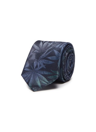 Main View - Click To Enlarge - PAUL SMITH - Leaves jacquard silk tie
