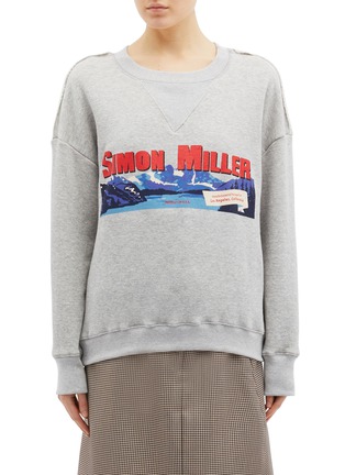 Main View - Click To Enlarge - SIMON MILLER - Mountain logo graphic print sweatshirt